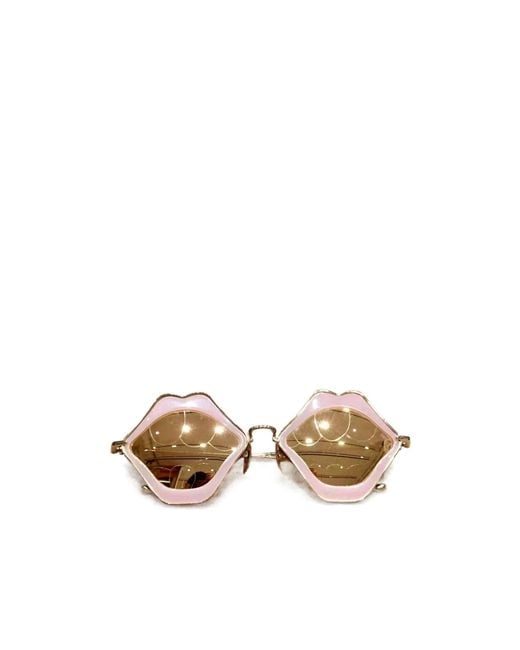 Chrome Hearts White Geometric Frame Sunglasses for men