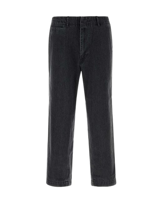 Nanamica Black Wide-Leg Jeans for men