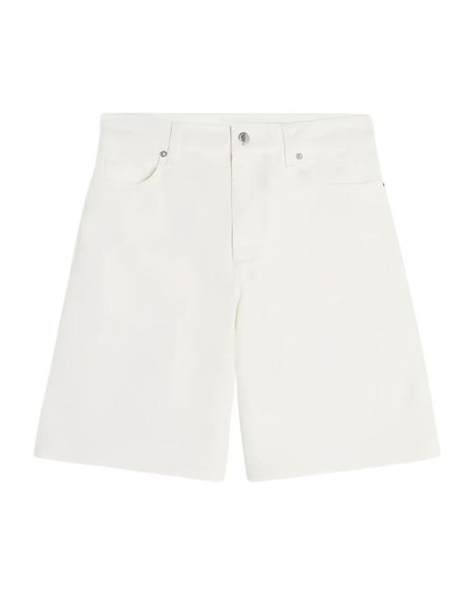 Maison Kitsuné White Maison Kitsuné Denim Shorts