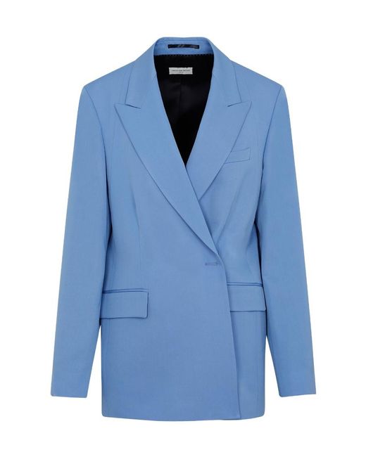 Dries Van Noten Blue Beno Wool Blazer