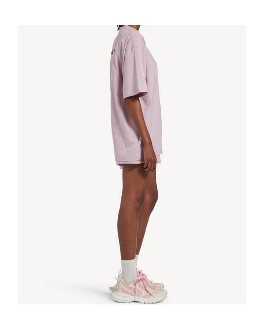 Balenciaga Pink Masking-.Tape Medium-Fit T-Shirt