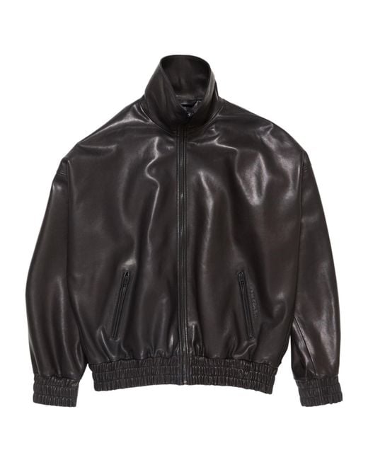 Acne Black Zip-Up Leather Jacket