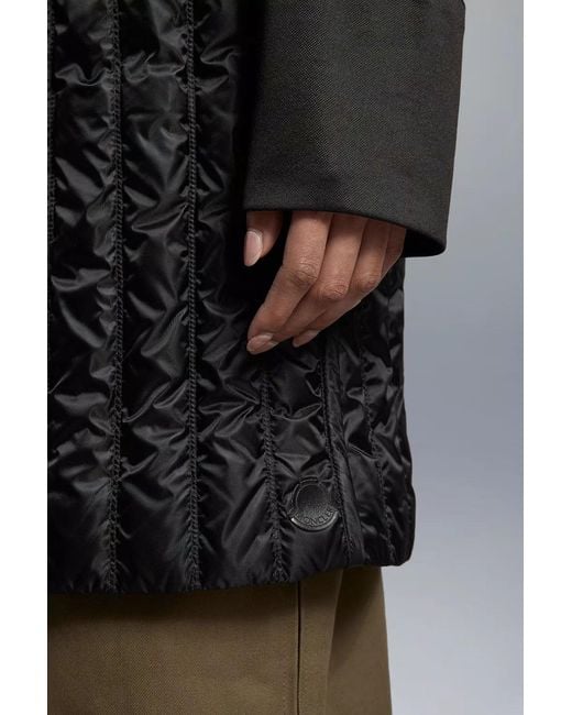 Moncler Black Drava Long Down Gilet