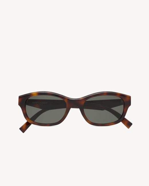 Saint Laurent White Sl M172 Rectangular Sunglasses