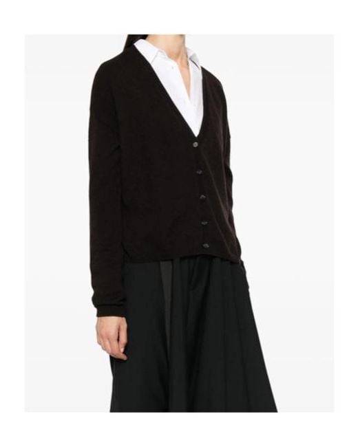 Lisa Yang Black Long-Sleeved Cardigan