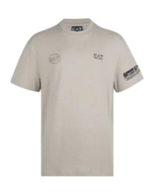 Emporio Armani Gray Short-Sleeved T-Shirt for men