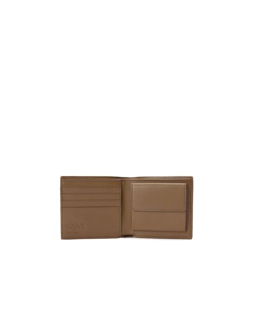 Loewe Brown Bifold Coin Wallet for men