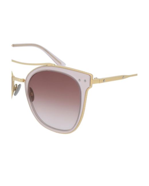 Bottega Veneta White Logo Details Sunglasses