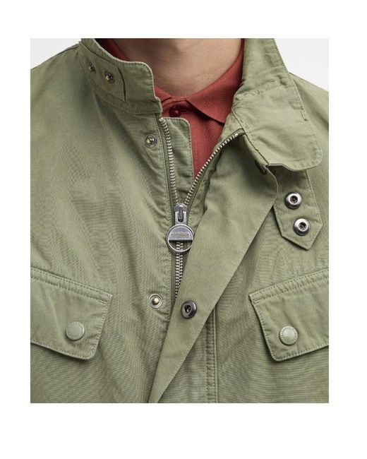 Barbour Green High Neck Pocket Jacket for men
