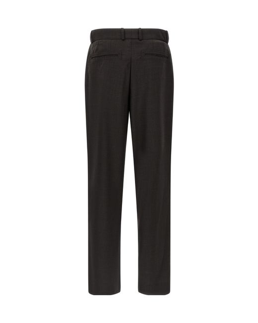 Kiko Kostadinov Black Minna Smocked Wide-Leg Pants for men