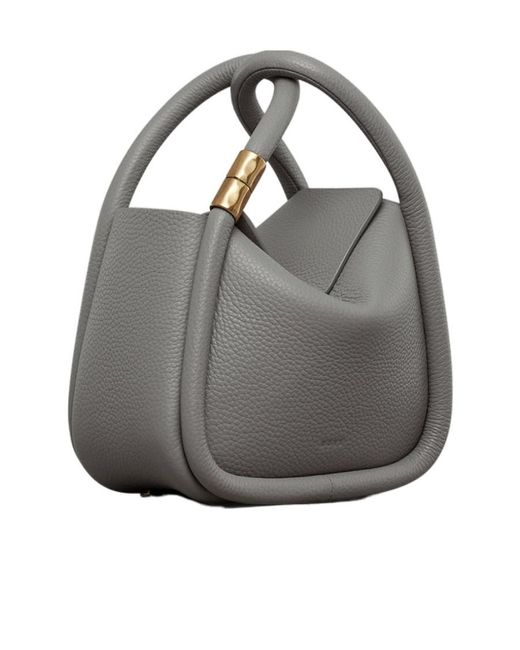 Boyy Gray Double Handle Shoulder Bag