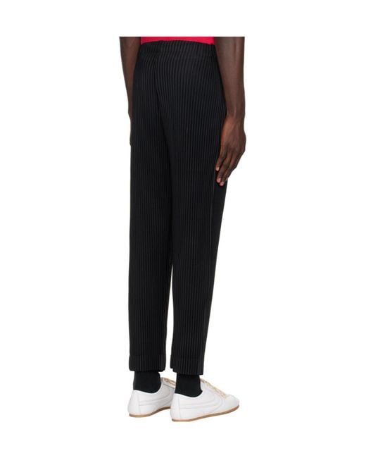 Homme Plissé Issey Miyake Mc November Trousers in Black for Men | Lyst
