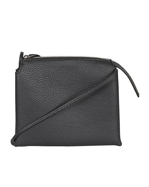 The Row Black Zipper Shoulder Bag
