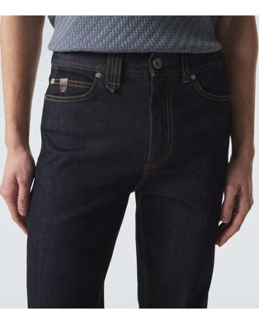 Brioni Blue Straight Jeans for men
