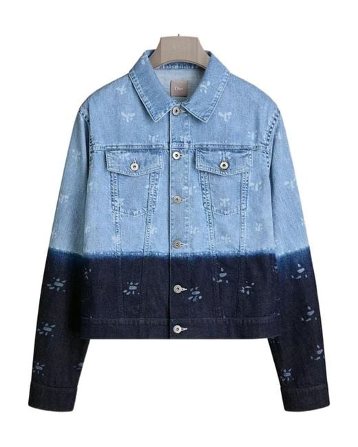 Dior Blue Iviera Trucker Jacket for men
