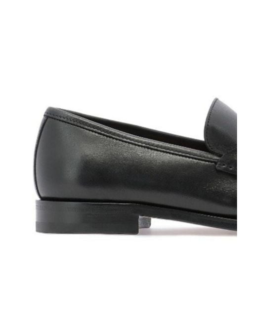 Ferragamo Black Ferragamo Gancini Ornament Loafers for men