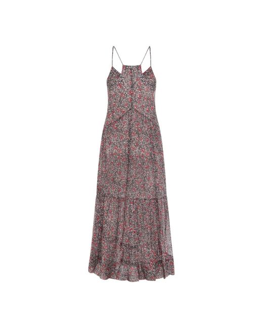 Isabel Marant Purple Isabel Marant Étoile Sabba V-Neck Dress