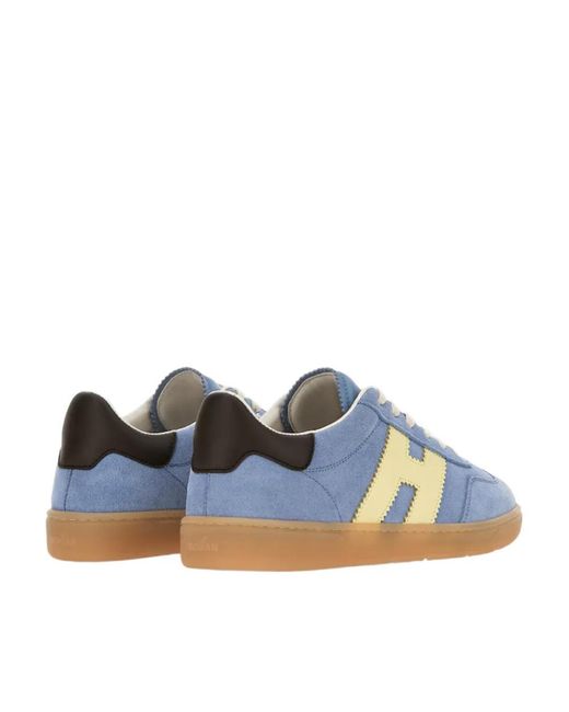 Hogan Blue Cool Side H Patch Sneakers
