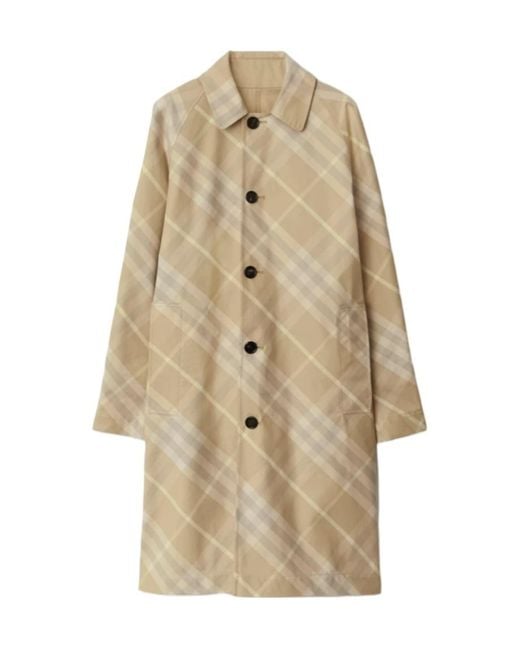 Burberry Natural Single-Breasted Coats