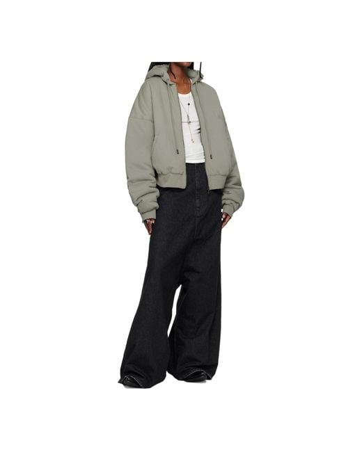 Lu'u Dan Gray Padded Hoodies for men