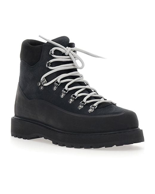 Diemme Black Roccia Vet Gomma Ankle Boots for men