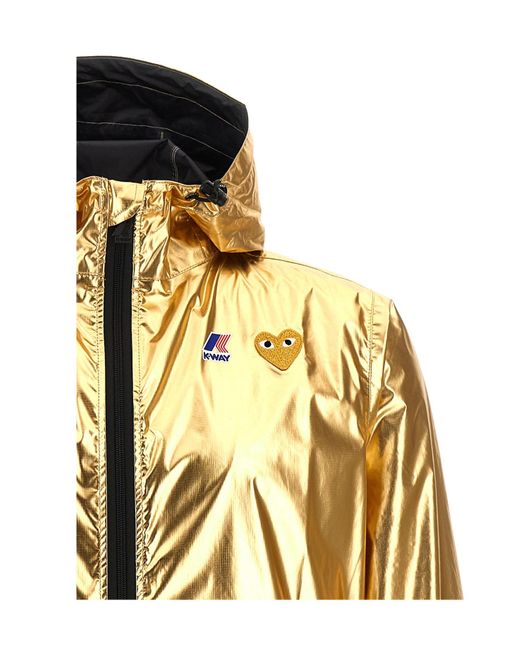 COMME DES GARÇONS PLAY Metallic X K-Way Jacket for men