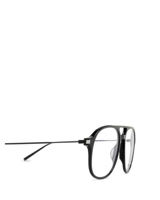 Saint Laurent White Eyewear Aviator Glasses for men