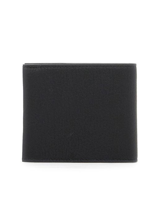 Zegna Black Logo-Plaque Bi-Fold Wallet for men
