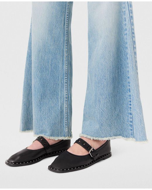 Stella McCartney Black Falabella Star-Studded Ballet Flats