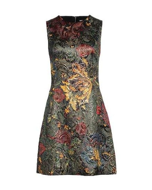 Dolce & Gabbana Black Sleeveless Printed Dress