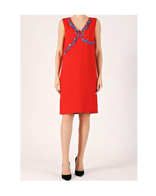 Prada Red Sleeveless Dress