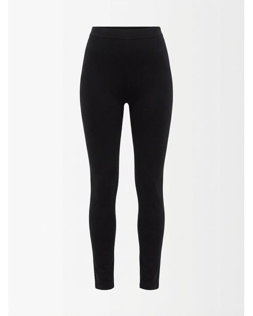 Gucci Black Silk Leggings