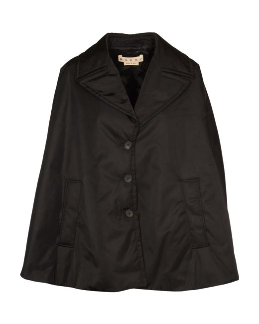 Marni Black Long-Sleeved Single-Breasted Coat