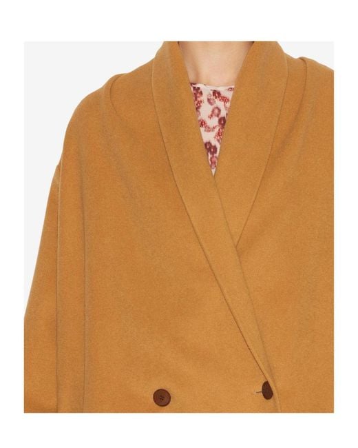 Isabel Marant Brown Elise Coat
