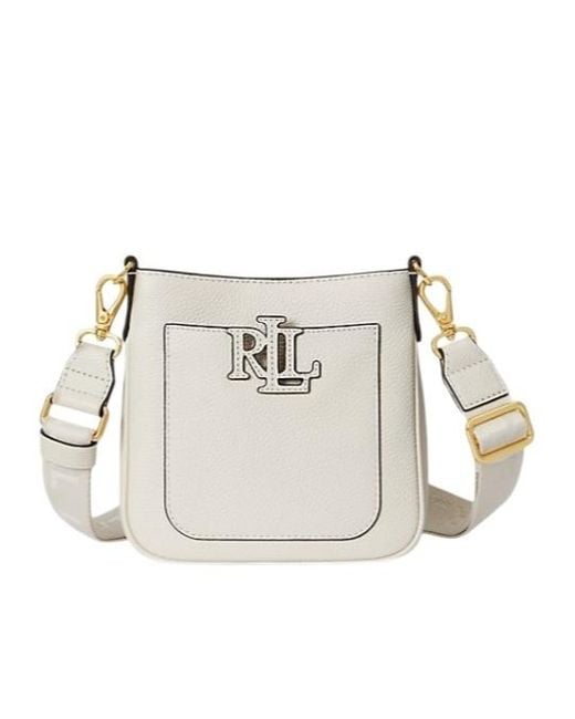 Ralph Lauren White Logo Shoulder Bag