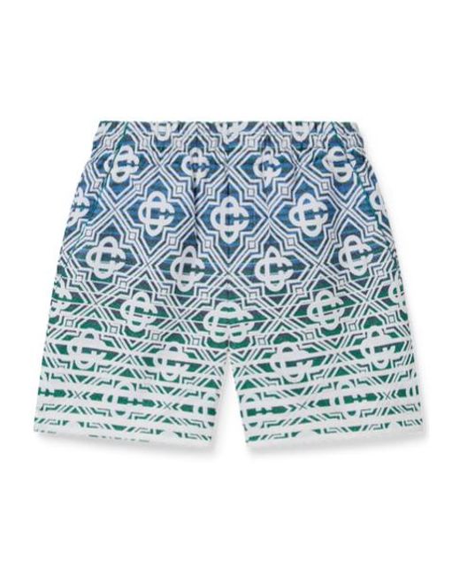 Casablanca Blue 'Stripe' Bermuda Shorts for men