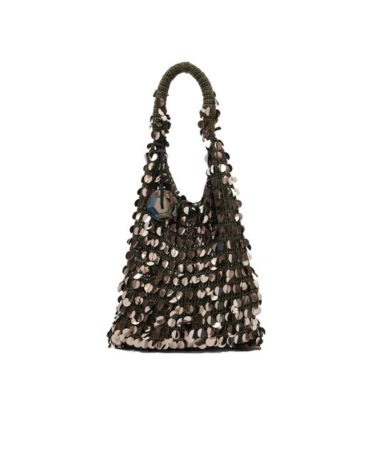 【送料&関税込】J.W. Anderson Sequin Embellished Small Tote JW Anderson Mini Sequin Shopper Tote Bag | Neiman Marcus