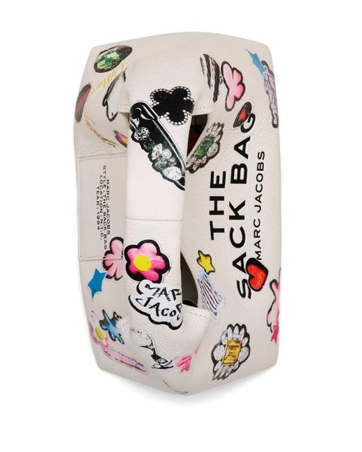 Marc Jacobs White Patterned Tote Bag
