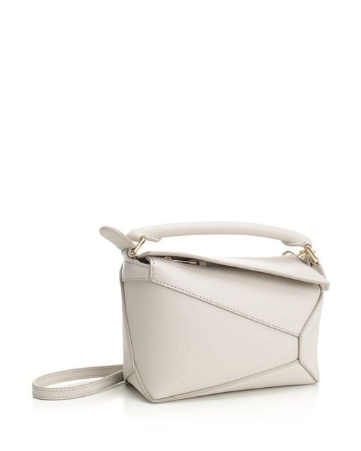 Loewe White Mini Puzzle Edge Bag