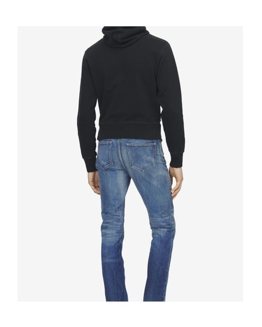 McQueen Blue Zip-Up Hoodie for men