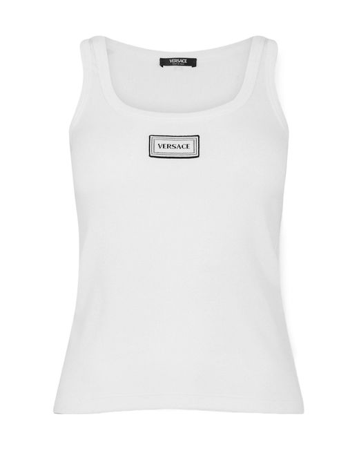 Versace White Sleeveless Vest