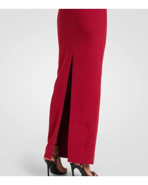 Roland Mouret Red Crêpe Gown