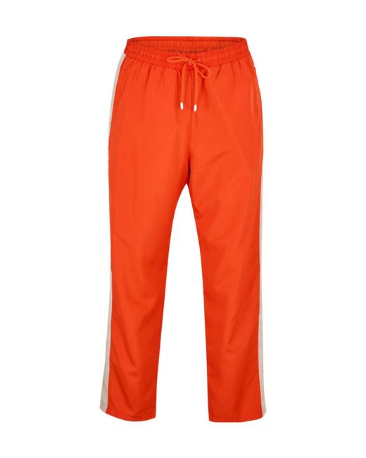 Gucci Orange Solid-Color Casual Trousers for men