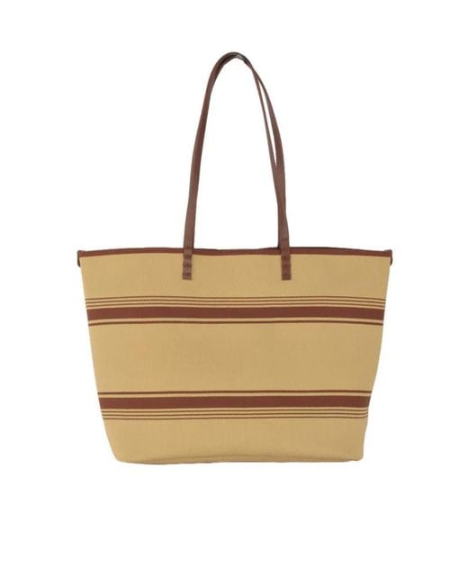Crisathena Natural Large Double Handle Shoulder Bag
