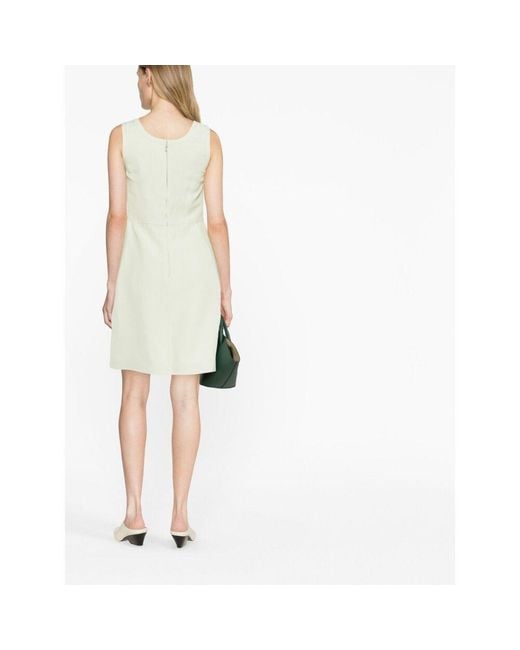 Jil Sander White A-Line Dress