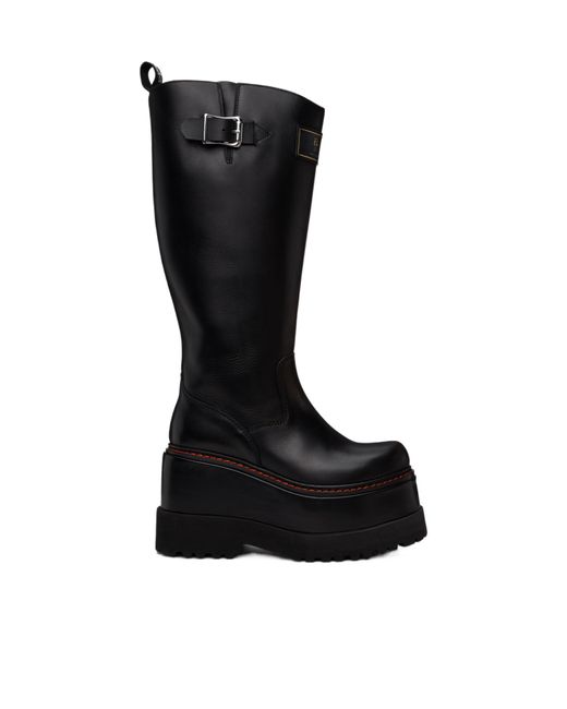 R13 Black Engineer Boots