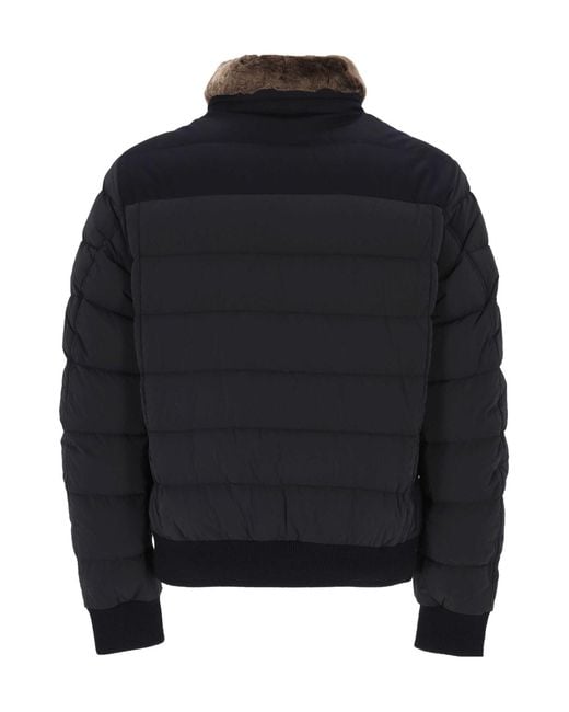 Moorer Black Long-Sleeve Jacket for men