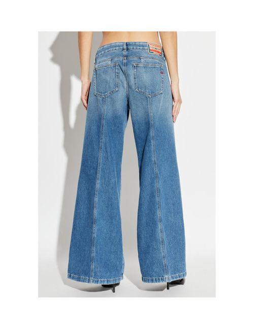 DIESEL Blue D-Akii 09M56 Flare Jeans