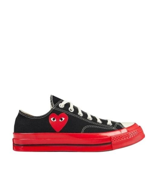 COMME DES GARÇONS PLAY Red Logo Low-Cut Sneakers