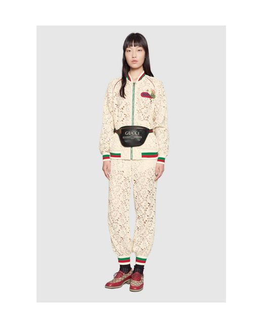 Gucci Black Print Small Belt Bag